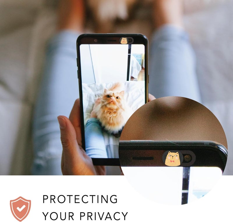 MESMOS Webcam Cover Slide, Cat Lovers Gifts for Women, Cat Lover Themed Thing, Mom Gifts for Women, Laptop Camera Cover Slide Cute (Small) - Image 2